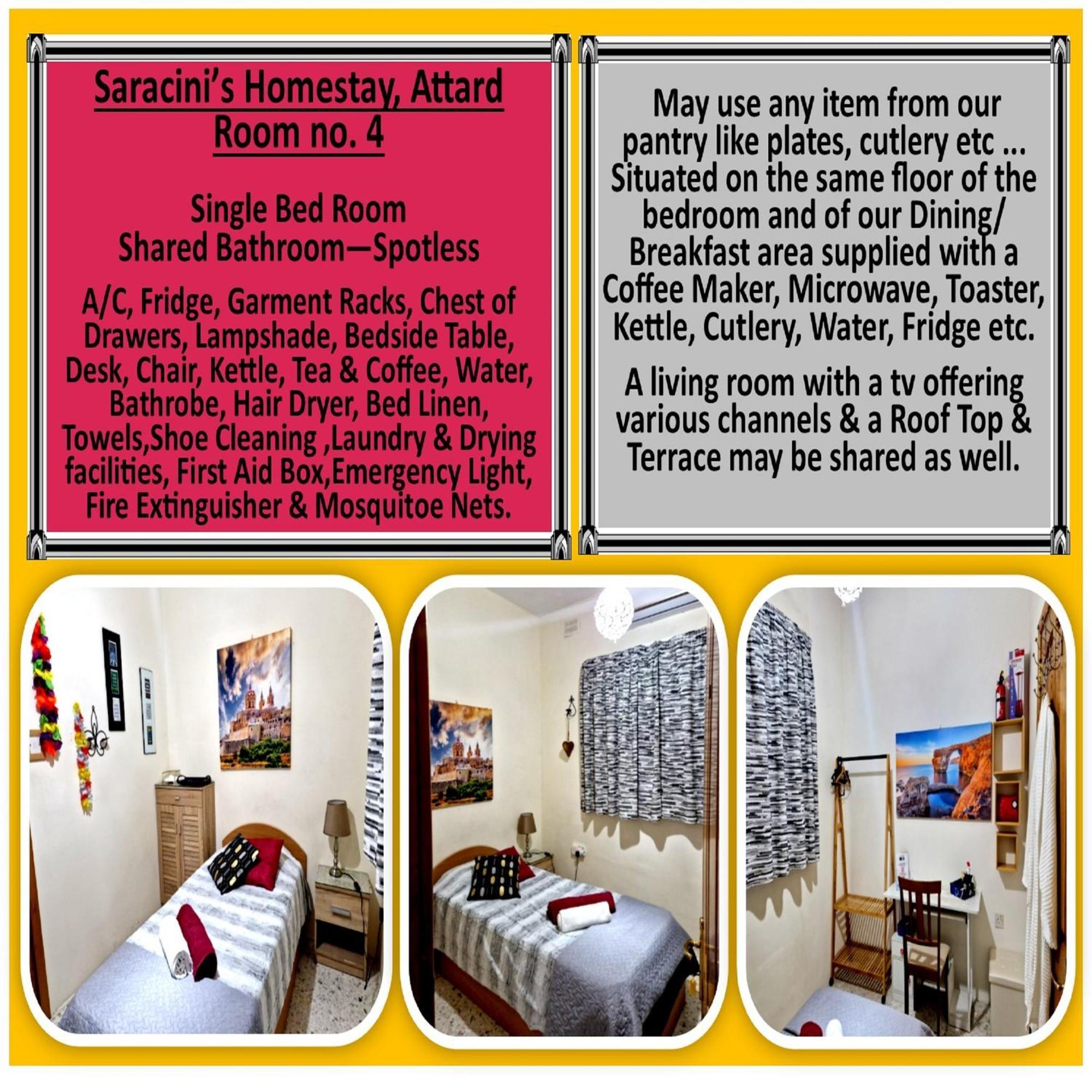 Saracini'S Homestay Attard Екстериор снимка