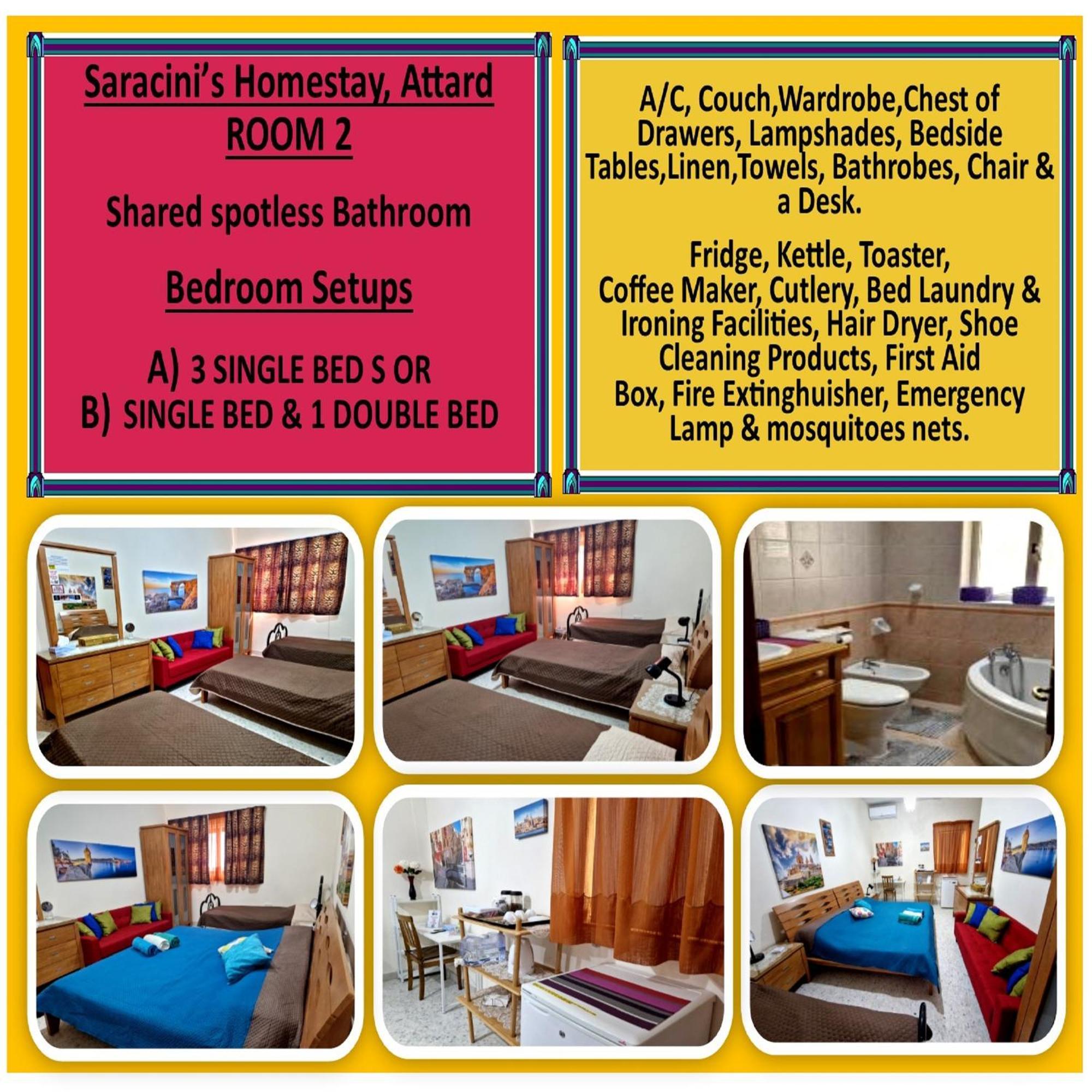 Saracini'S Homestay Attard Екстериор снимка